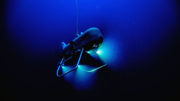 An animation of a deep-sea submersible. 