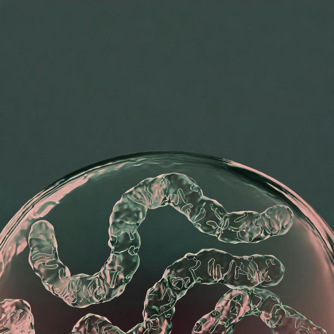 Digitally rendered realistic image of microscopic organism.